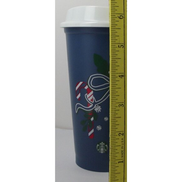 Starbucks Color-Changing Cup Blue Christmas 16 Oz. Reusable Plastic With Lid - Picture 3 of 10
